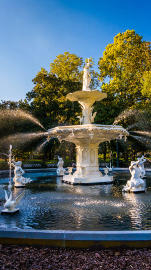 Fountain at Forsyth Park, in Savannah, Georgia. Fountain at Forsyth Park, in Savannah, Georgia.